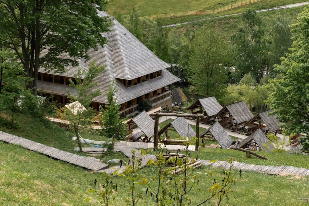 Photo beautiful traditional villages Romania