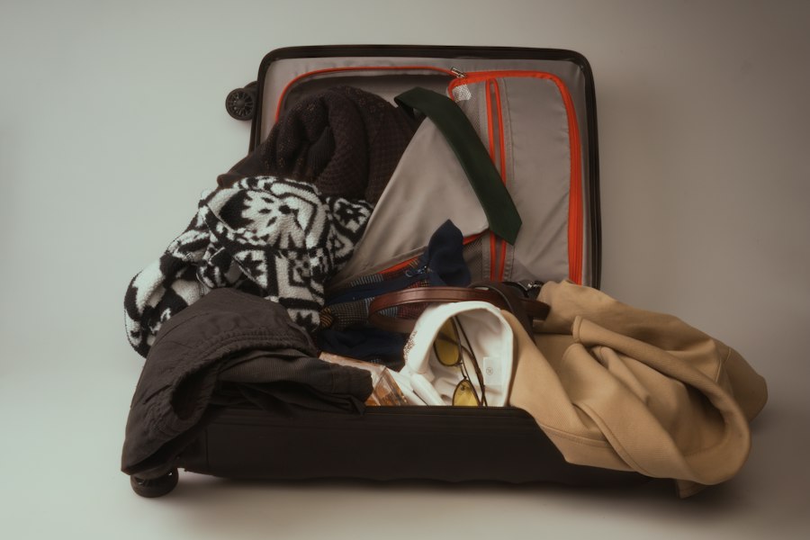 Photo travel packing